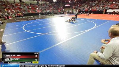 D1-160 lbs Quarterfinal - Charlie Millard, Homestead vs Nate Druckrey, Arrowhead