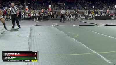 D1-285 lbs Semifinal - Iban Contreras, Romeo HS vs Judah Kinne, Lake Orion HS