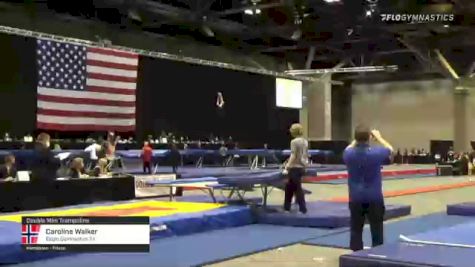Caroline Walker - Double Mini Trampoline, Eagle Gymnastics TX - 2021 USA Gymnastics Championships