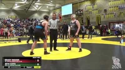 250 lbs Cons. Round 1 - Brady Reeder, Jr. Eagles Wrestling Club vs Seth Gama, Run To Danger Eastside