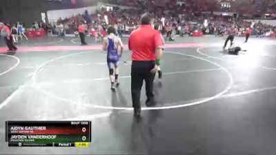 110 lbs Cons. Round 2 - Aidyn Gauthier, West DePere MS vs Jayden Vanderhoof, Mauston Talons