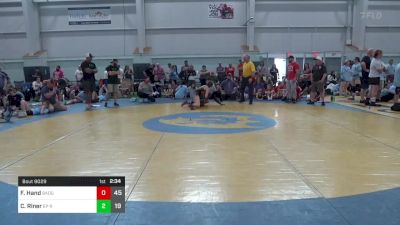 140 lbs Pools - Faith Hand, Badger Girls Elite vs Ciara Riner, EP Rattlers