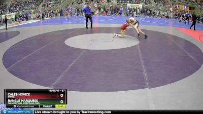 87 lbs Quarterfinal - Rangle Marquess, Pleasant Hill Wrestling Club vs Caleb Novick, NWWC