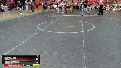 92 lbs Placement (4 Team) - Benton Alt, Armory vs Copen Barker, Donahue WA