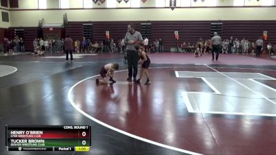 SPW-7 lbs Cons. Round 1 - Tucker Brown, Denver Wrestling Club vs Henry O`Brien, Lynx Wrestling Club