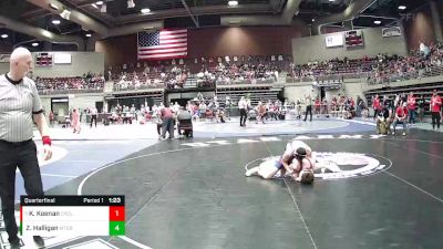 Quarterfinal - Kooper Keenan, Crimson Cliffs High vs Zach Halligan, Mountain Crest