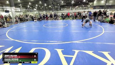 106 lbs Round 1 (6 Team) - Jimmy Killian, GREAT NECK WC - GOLD vs Mason George, SHENANDOAH VALLEY WC