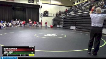 182 lbs Round 1 (8 Team) - Josh Kirby, Pell City vs Evan Scrivner, Saint Clair County