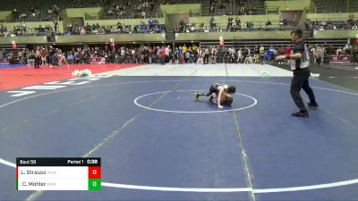 50 lbs Quarterfinal - Crew Mohler, Moen Wrestling Academy vs Leo Strauss, No Nonsense Wrestling