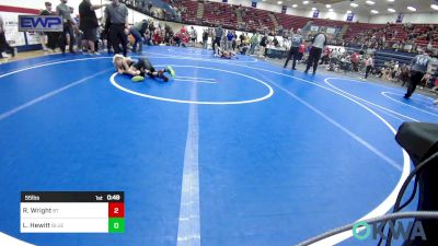 55 lbs Final - Ronix Wright, BullTrained vs Logan Hewitt, Blue Devil Wrestling