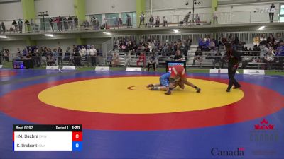 92kg Quarterfinal - Manveer Bachra, Canadian Mal Wrestling vs Spencer Brabant, Kempenfelt Bay WC