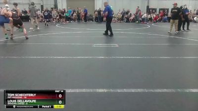 140 lbs Semis (4 Team) - Louis DellaVolpe, Dragons United vs Tom Schechterly, Mat Assassins