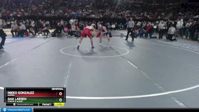 5A 138 lbs Semifinal - Nikko Gonzalez, Nampa vs Dax Larsen, Coeur D Alene