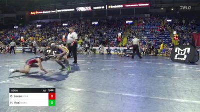 60 lbs Round Of 16 - Oakley Leese, Dover vs Hayden Hazi, Mars