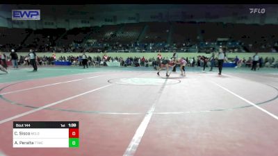 101 lbs Semifinal - Carli Sisco, McLoud vs Alina Peralta, Team Tulsa Wrestling Club