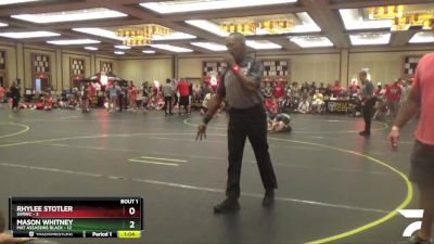 110 lbs Quarterfinals (8 Team) - Mason Whitney, Mat Assassins Black vs Rhylee Stotler, SVRWC