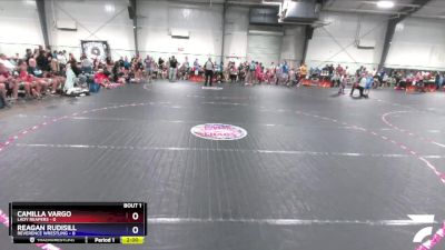 50 lbs Round 1 (3 Team) - Camilla Vargo, Lady Reapers vs Reagan Rudisill, Reverence Wrestling