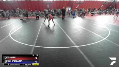 149 lbs Cons. Semi - Tate Sailer, ND vs Henrik Sperlazza, MN