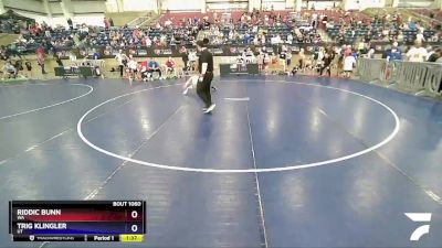 56 lbs Quarterfinal - Riddic Bunn, WA vs Trig Klingler, UT