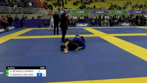 GUSTAVO HENRIQUE SOARES DA SILVA vs ALISSON DIONESIO DOS SANTOS OLIV 2024 Brasileiro Jiu-Jitsu IBJJF