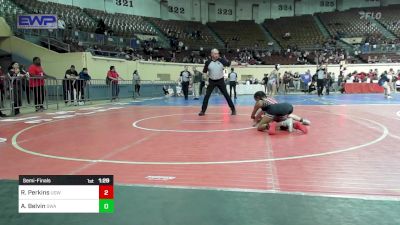 100 lbs Semifinal - Raeya Perkins, Union Girls JH vs Autumn Belvin, Shelton Wrestling Academy