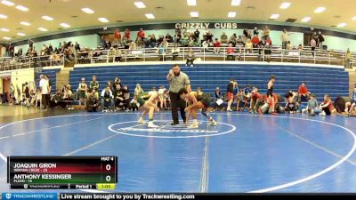 125 lbs Placement (4 Team) - Anthony Kessinger, Floyd vs Joaquin Giron, Indiana Creek