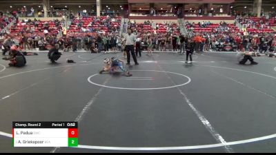 64 lbs Champ. Round 2 - Abram Griekspoor, Wichita Blue Knights vs Liam Padua, Derby Wrestling Club