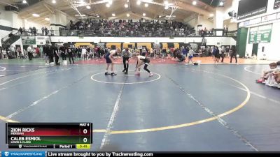 120 lbs Cons. Round 3 - Caleb Esmiol, Lewis & Clark vs Zion Ricks, Meridian