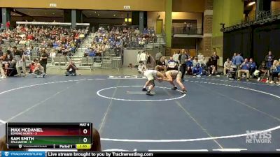 120 lbs Finals (8 Team) - Max McDaniel, Edmond North vs Sam Smith, Stillwater