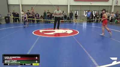 92 lbs Cons. Round 2 - BRODY FLEET, Red Lion Wrestling Club vs Luca Schmittou, 84 Athletes