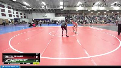 197 lbs Champ. Round 1 - Matthew Montgomery, Briar Cliff (Iowa) vs Trillyon Fils-aime, Southeastern