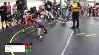 70 lbs Quarterfinals (8 Team) - Kai Weiss, East Kansas Eagles vs Lennox Pao, Untouchables Purple