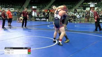 200 lbs Final - Kaden Glass, Sand Springs Team Big vs Keith (KJ) Miley, Thoroughbred Wrestling Academy