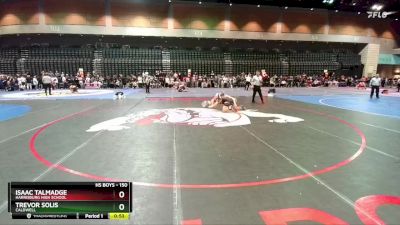 150 lbs Cons. Round 3 - Isaac Talmadge, Harrisburg High School vs Trevor Solis, Caldwell