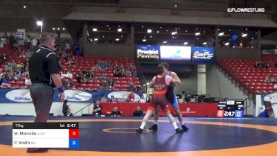 77 kg Semis - Mason Manville, Nittany Lion Wrestling Club vs Patrick Smith, Minnesota Storm