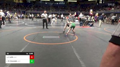 65 lbs Round Of 32 - Jonah Leib, North Schuylkill vs Ryder Grandel, Jefferson Morgan