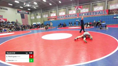 128 lbs Round Of 32 - Daimen Rodriguez, Atascadero vs Jacob Garcia, Clovis East