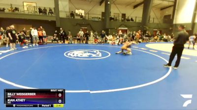 126 lbs Cons. Round 3 - Billy Weisgerber, WA vs Kian Athey, WA