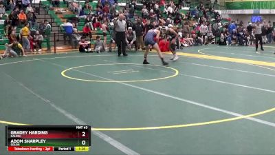 120 lbs Quarterfinal - Gradey Harding, GALION vs Adom Sharpley, SOLON