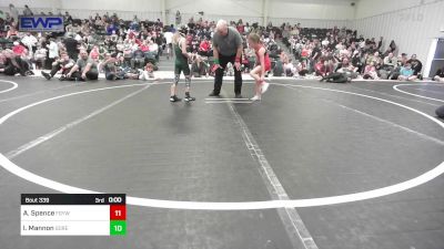 97-102 lbs Rr Rnd 2 - Rocklyn Johnson, Brushy Wrestling Club vs Halle Wassenberg, Sallisaw Takedown Club