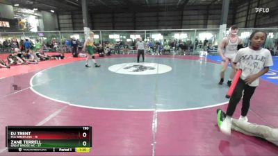 190 lbs Semis (4 Team) - Zane Terrell, GREAT BRIDGE WC vs DJ Trent, FCA WRESTLING