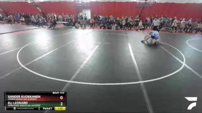 160 lbs Quarterfinal - Xander Kuokkanen, Askren Wrestling Academy vs Eli Leonard, Sarbacker Wrestling Academy