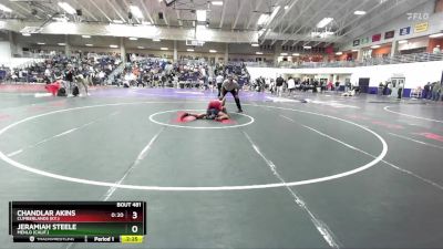 133 lbs Champ. Round 3 - Chandlar Akins, Cumberlands (Ky.) vs Jeramiah Steele, Menlo (Calif.)