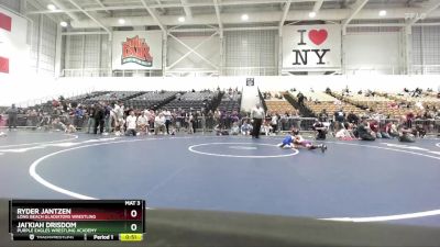 59 lbs Cons. Semi - Jai`kiah Drisdom, Purple Eagles Wrestling Academy vs Ryder Jantzen, Long Beach Gladiators Wrestling