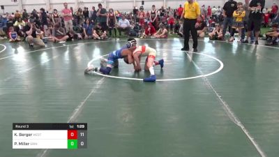 65 lbs Round 3 - Kellin Berger, West Virginia Wild vs Paxton Miller, Grindhouse W.C.