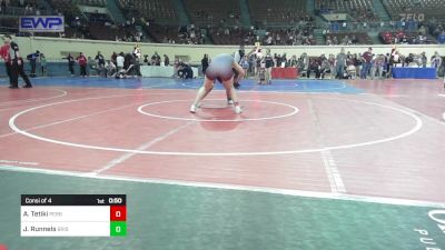 200 lbs Consi Of 4 - Avery Tetiki, Perry Girls Wrestling Club vs JaeLynn Runnels, Bristow