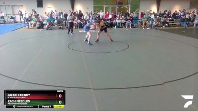 165 lbs Quarterfinal - Zach Needles, Messiah University vs Jacob Cherry, Roanoke College