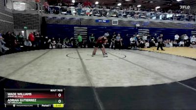 145 lbs Cons. Round 1 - Adrian Gutierrez, TW Wrestling vs Wade Williams, American Falls