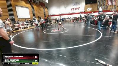 144 lbs Cons. Round 5 - Ryan Gonzales, Cheyenne Central vs Brayden Torstenbo, Rawlins