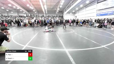 100 lbs Quarterfinal - Samantha Yap, CT vs Jamie Hearl, NC